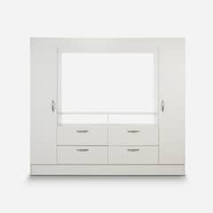 CIC - Clóset Baker Tv 55" 2 Puerta(s) 4 Cajón(es) 4 Repisa(s) 200x178.5x46.5 cm Blanco