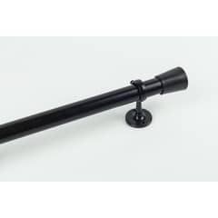 DECOR - Barra cortina metal negro 2,4 mts