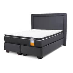 DRIMKIP - Cama Americana funcional king + respaldo + topper
