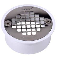 OATEY - Rejilla de acero inox y base de pvc diametro 11,5 cm para tubo de 110 mm