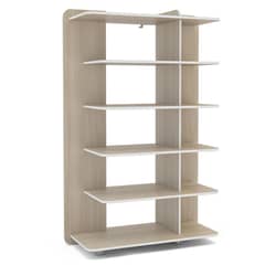 VEKKAHOME - Estante Lis MDP 6 Nivel(es) 43.5x150x97 cm Legno
