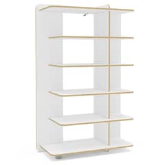 VEKKAHOME - Estante Lis Light MDP 6 Nivel(es) 43.5x150x97 cm Blanco