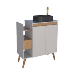 VEKKAHOME - Vanitorio Lotus Beige 80x90x37 cm