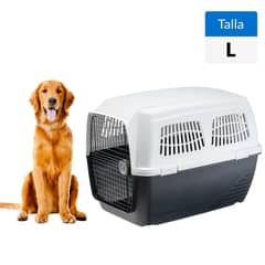 FERPLAST - Jaula Transporte Clipper 5 para Perro 60x57x82 cm Negro/Blanco
