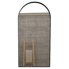 TUHOME - Espejo Baño Rectangular 40x80 cm Negro Marsella