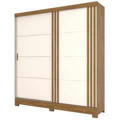 HOME MOBILI - Clóset Londres 2 Puerta(s) 8 Repisa(s) 200x215x48 cm Nogal/Beige