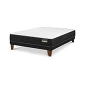 BELSOGNO - Cama Europea Plus 2 plazas Blanco/Beige