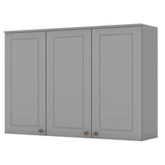 HOME MOBILI - Mueble aereo 3 puertas gris Americana 120cm
