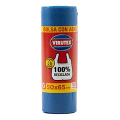 VIRUTEX - Bolsa con Asas 50x65 cm 10 Litros 10 Unidades