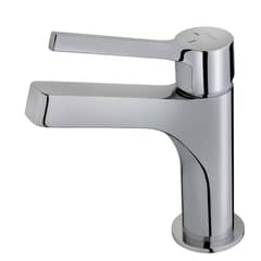 TEKA STROHM - Monomando grifo de lavabo L diseño minimalista con acabado cromado brillante