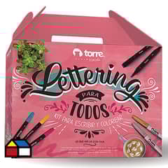 TORRE - Box Lettering kit para escribir y colorear