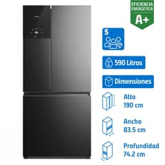 FENSA - Refrigerador Multidoor No Frost 590 Litros Negro IM8B