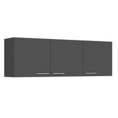 VEKKAHOME - Mueble Aéreo Opie Grafito 140x45x29 cm
