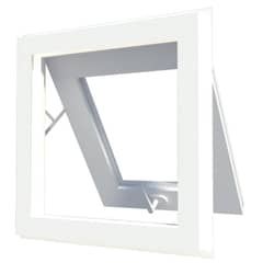 VENTO - Ventana PVC Proyectante 60x120 cm Vidrio Termopanel Blanco