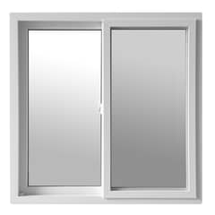 VENTO - Ventana PVC Corredera 120x120 cm Vidrio Termopanel Blanco