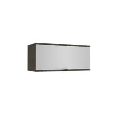 HOGA - Mueble aéreo 80cm con puerta nox negro gris