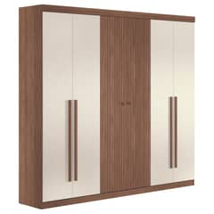 ONESSTA - Clóset Buriti 6 Puerta(s) 5 Repisa(s) 231.6x219x46.3 cm Café/Beige