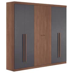 ONESSTA - Clóset Buriti 6 Puerta(s) 5 Repisa(s) 231.6x219x46.3 cm Café/Grafito