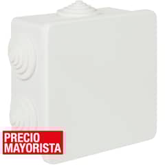 MEC - Caja Estanca cuadrada cierre por presión 6 Conos de 3/8 a 5/9 IP54