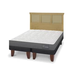 CIC - Cama Europea anatomic king Respaldo Torino mostaza