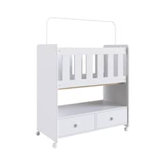 YARDAS - Mini Cuna Huelva Blanco 95x90x45 cm