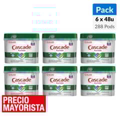 CASCADE - Tabletas Lavavajillas Pack 6 48 unidad(es) Cápsulas