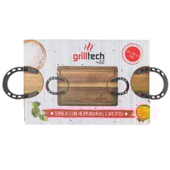 GRILLTECH - Tabla rustica de Madera 30x45 cm Natural