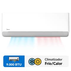 MIDEA - Aire Acondicionado Split Inverter 9000 BTU Breezeless wifi