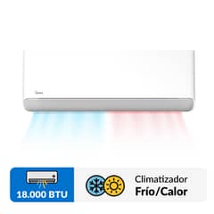 MIDEA - Aire Acondicionado Split Inverter 18000 BTU Breezeless wifi