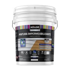 KOLOR - Pintura Impermeabilizante Fibrocemento Blanco 5GL
