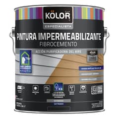 KOLOR - Pintura Impermeabilizante Fibrocemento Blanco 1GL