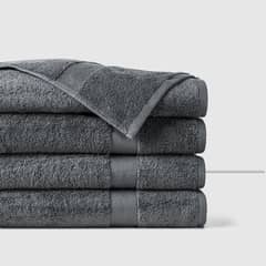 CANNON - Toalla de Cuerpo Sábana 500 gr Algodón 76x160 cm Gris