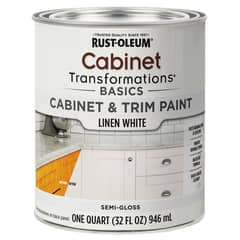 RUST OLEUM - Pintura para Muebles y Melamina Interior Semibrillo Blanco Lino 946 ml