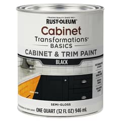 RUST OLEUM - Pintura para Muebles y Melamina Interior Semibrillo Negro 946 ml