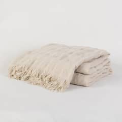 SOHOME - Manta Cuadros 125x150cm Beige