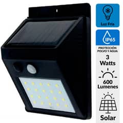 MEGABRIGHT - Foco Muro Solar con Sensor 3 W IP65 600 lm Luz Fría