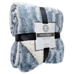 PALERMO - Manta rabbit 130x150 marengo
