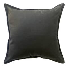 INES JOHNSON - Cojín Liso 44x44 cm Negro