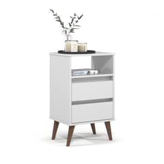 ONESSTA - Velador 2 Cajón(es) Roma 43.5x71x36 cm Blanco