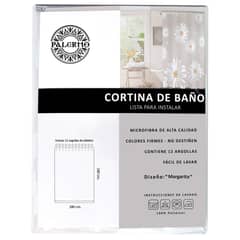 PALERMO - Cortina De baño 180x180 cm Beige