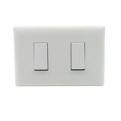 SINTHESI - Interruptor 9/12 1M doble armado S17 blanco