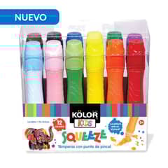 KOLOR - Set Pinceles Squeeze con Tempera
