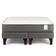 ROSEN - Cama 2 plazas New Style 2 Plus Gris