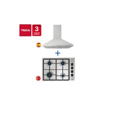 TEKA - Combo Empotrado Cocina Gas Hlx 540 + Campana Dbb 60 Inox