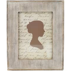 HOMY - Marco de fotos rustic blanco 13x18 cm