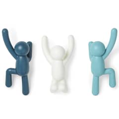 UMBRA - Set de Ganchos ABS Azul/blanco