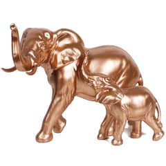 JUST HOME COLLECTION - Figura elefante Mamá y Bebe 22 cm