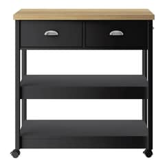 JUST HOME COLLECTION - Isla Cocina Americana Aspen Negra