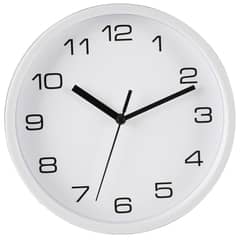 JUST HOME COLLECTION - Reloj pared básico 20 cm blanco
