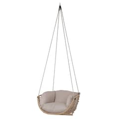JUST HOME COLLECTION - Silla colgante de terraza atenas natural/blanco